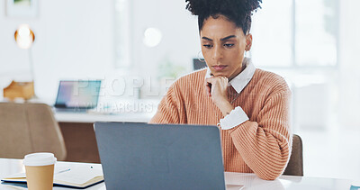 Face, black woman or worker in office building working on hr administration with a happy smile at office desk. Portrait, focus or African employee writing a mission, mission or goals for success