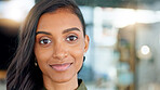 closeup portrait of happy, beautiful young woman smiling and laughing while looking into camera. Fun, charming attractive female faces with a smile of joy. Expressive lady standing with lovely grin