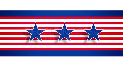 Buy stock photo Flag, usa and government with stars and stripes to represent a nation, country or patriotism in war or competition. Background, wallpaper and internation with a symbol of the united states america
