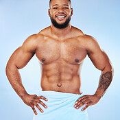 https://photos.peopleimages.com/picture/202303/2681114-exercise-shower-towel-and-portrait-of-a-black-man-with-happiness-from-bodybuilder-muscle.-cleaning-skincare-and-wellness-after-workout-and-fitness-with-isolated-studio-and-blue-background-box_175_175.jpg