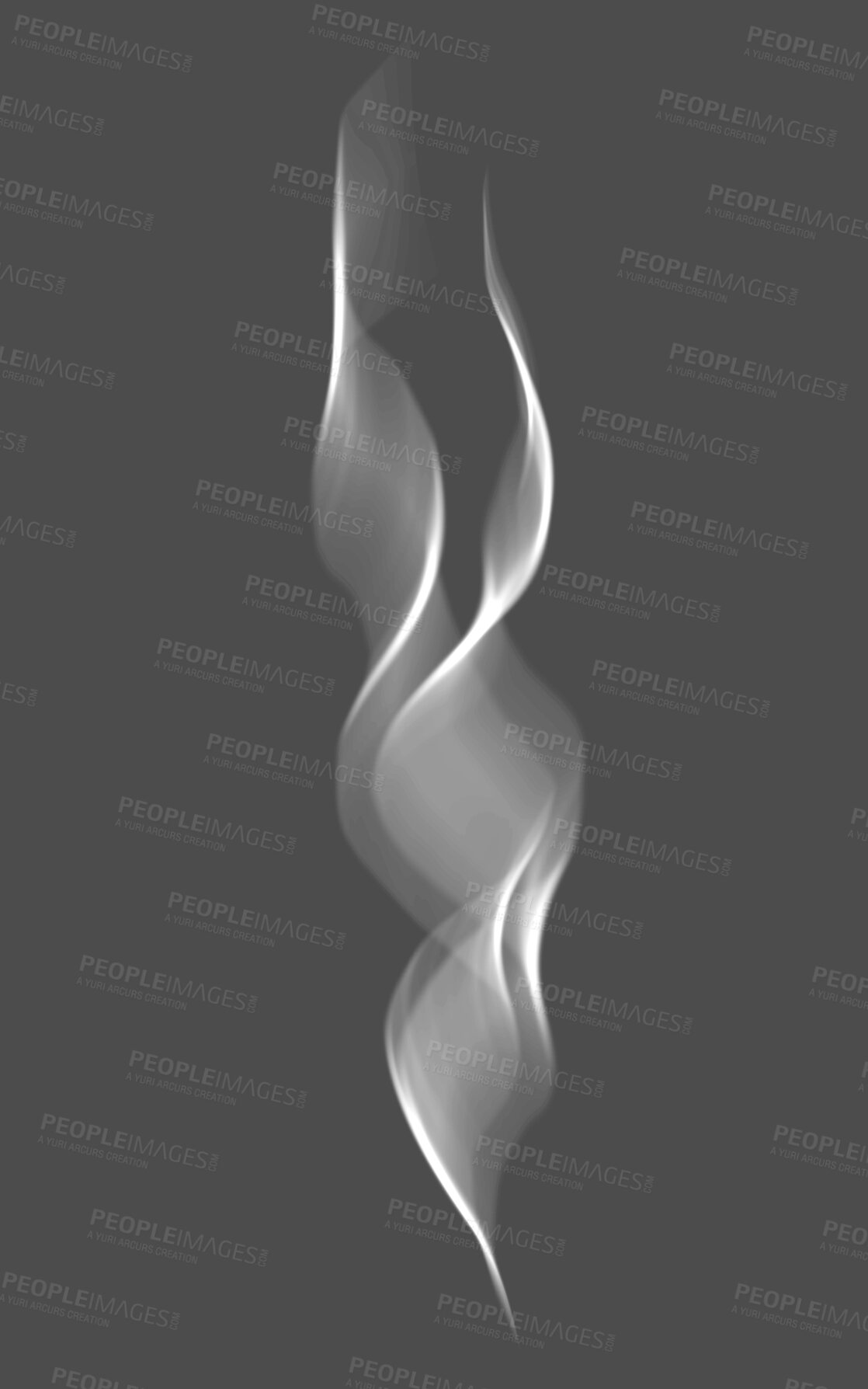 Buy stock photo White, smoke with vapor or fog isolated on png or transparent background with gas cloud and mist. Abstract, steam texture and smoking with misty swirl or curve, smog and smokey plume with fumes