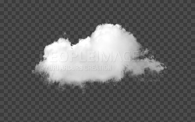 Buy stock photo Clouds, fog and smoke mist in the air isolated on a transparent png background. Smog, weather and cloud of steam, dust or gas from environment, vapor or cloudy effect with foggy and gloomy concept