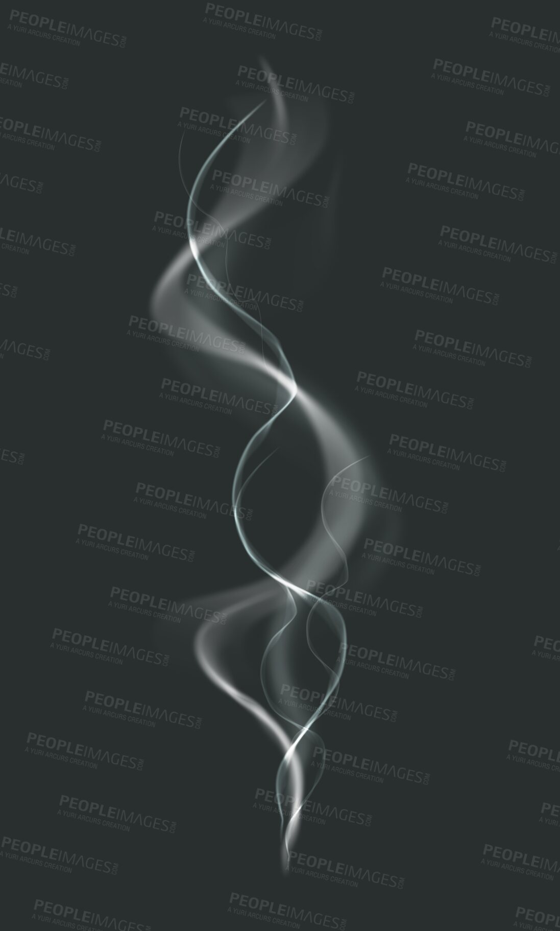 Buy stock photo Cigarette smoke pattern, isolated and transparent png background with swirling steam effect. Vapor, fog or gas with creativity in overlay for design, abstract and creative smoking  flow or pattern
