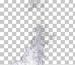 White puff of smoke, mist and fog isolated on png or transparent background, incense or fire burning. Steam, misty and foggy air with dry ice and powder spray, fumes and condensation with vapor