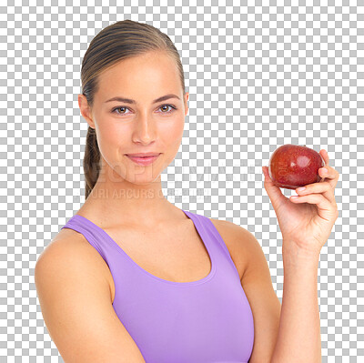 She eats an apple a day