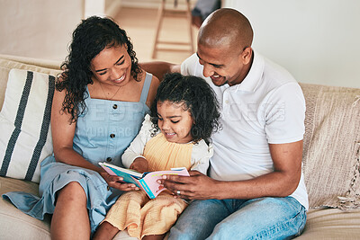 family reading together cartoon