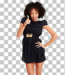 Thumbs up, satisfaction and portrait of African girl with gesture for congratulations, well done or discount sales deal. Winner, finished and black woman with emoji symbol for yes, like or agreement isolated on a png background