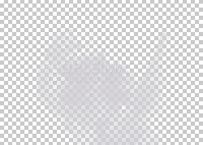 Buy stock photo Fog, smoke or png of smokey flare and steam or gas. Mist cloud, pollution or climate and design element texture in air for art isolated on transparent gray and white background