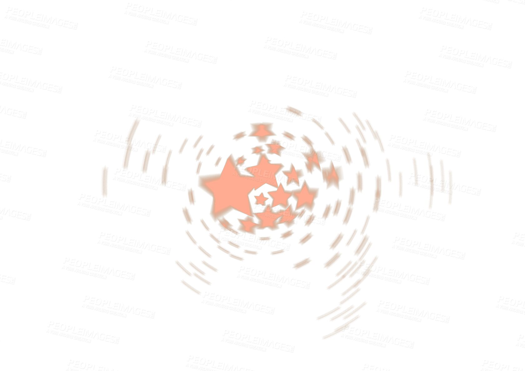 Buy stock photo Star icon, sign and symbol with pattern and color for website design or mobile app development. Swirl and element of a spiral graphic isolated on a transparent and PNG image format background
