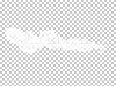 Buy stock photo White cloud, smoke flare or abstract design of steam or gas, foggy mist explosion with a powder spray. Messy puff of element texture, dust and air vape isolated on transparent png background