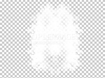 Buy stock photo White smoke clouds, steam and transparent png for fog, gas or explosion for mist pattern. Abstract, isolated dust puff or air pollution on cutout background for texture, graphic or environment