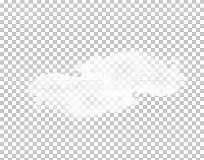 Buy stock photo Smoke, cloud and white steam on transparent background for sky, water gas and weather on png texture. Storm graphic, cloudy nature and isolated cluster of fog, mist vapor and spray for condensation