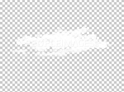 Buy stock photo White cloud, puff or design illustration of eraser in sketch drawing with a graphic powder spray. Messy or dirty element textures isolated on transparent space or png image format background