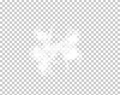 Buy stock photo White cloud, smoke or cloudy design of steam or gas, foggy mist explosion flare with a powder spray. Messy puff of element texture isolated on transparent or png image format background