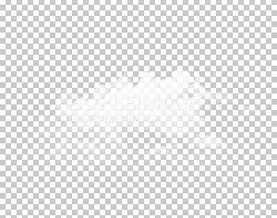 Buy stock photo Smoke, clouds and fog abstract on transparent background for smog, gas vape and weather on png texture. Storm graphic, cloudy air and isolated shape of steam, mist vapor or spray for natural element