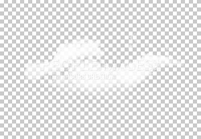 Buy stock photo Steam, clouds and white fog on transparent background for vape, abstract gas and weather on png texture. Storm graphic, cloudy design and isolated shape of smoke, mist vapor or spray for natural smog