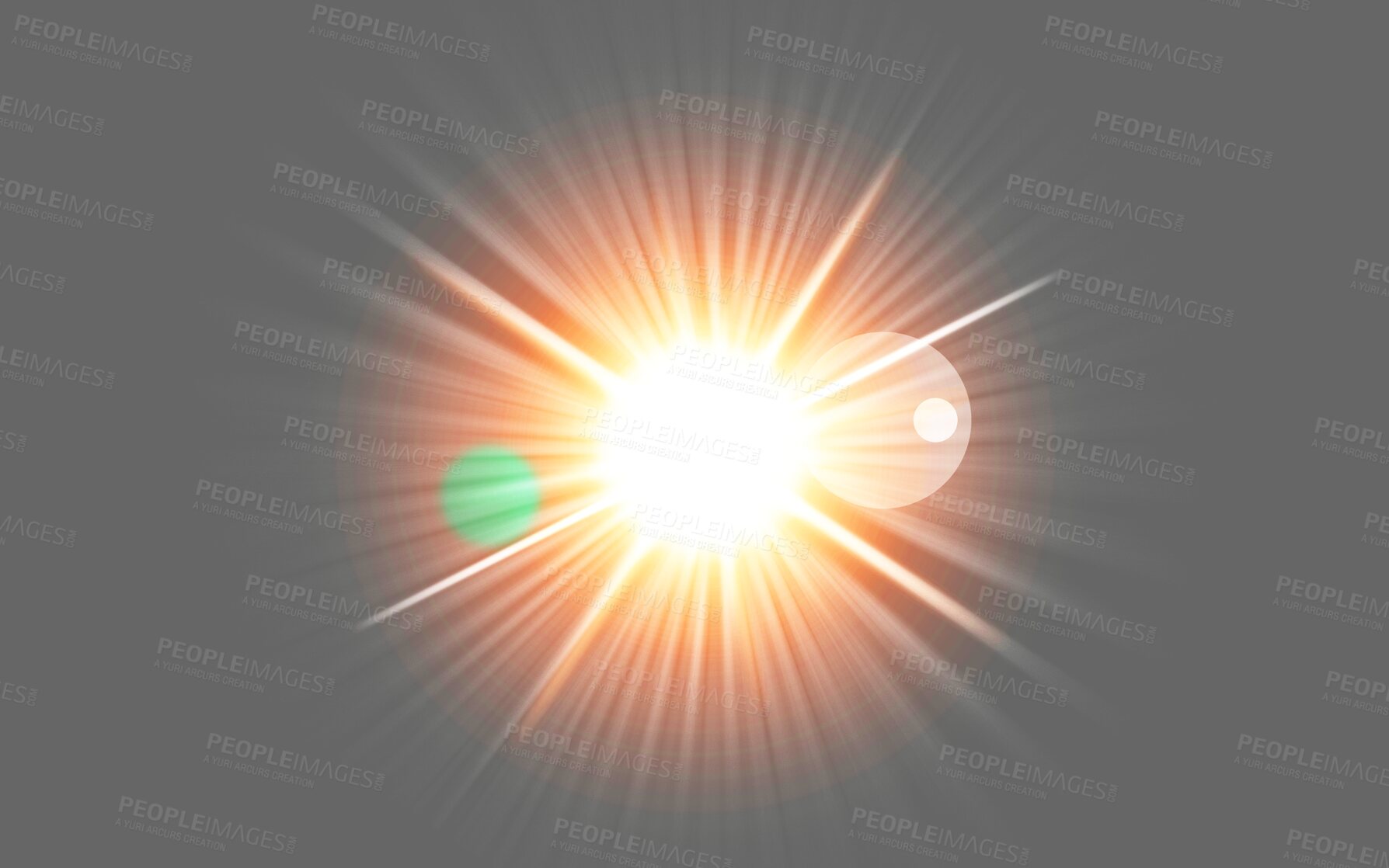 Buy stock photo PNG, flare and sun on a transparent background to simulate an explosion, a star or light. Digital, special effects and cgi with a spotlight or sparkle illustration for graphic design