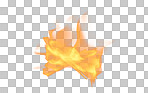 PNG, fire and burning isolated on a transparent background for an illustration of heat or a hot blaze of flame. Abstract, creative and flames for glow icon, flare or bonfire and energy