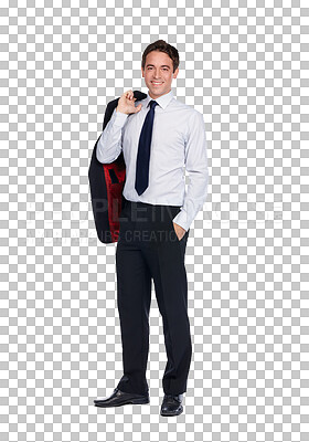 Buy stock photo Happy, corporate and portrait of business man on isolated, png and transparent background. Management, professional ceo and male entrepreneur smile with confidence, success mindset and leadership