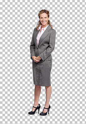 Buy stock photo Fashion, corporate and portrait of business woman on isolated, png and transparent background. Management, professional boss and happy female entrepreneur with confidence, success mindset and pride