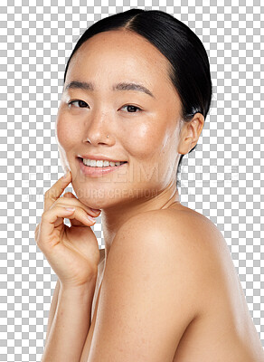 Happy Asian woman png studio portrait