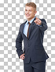 PNG A young businessman pointing at you while 