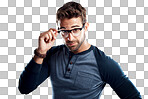 PNG of Studio portrait of a young man posing 