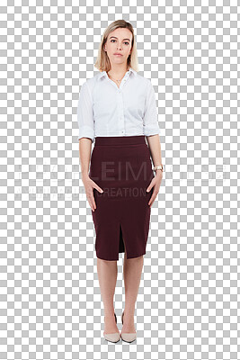 Buy stock photo PNG Studio shot of an attractive young businesswoman posing 