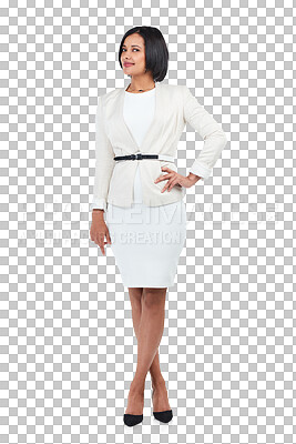 Buy stock photo PNG of Studio shot of a stylish young businesswoman posing 