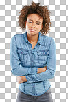 PNG of Studio shot of a young woman experiencing stomach pain 
