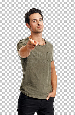 Buy stock photo PNG of Studio shot of a handsome young man