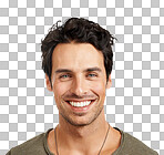 PNG of a  handsome young man smiling