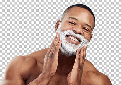 Forming a foamy cushion on the face before shaving