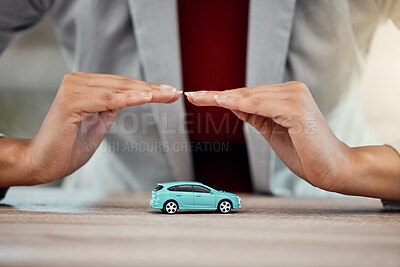 Buy stock photo Hands of car insurance loan consultant or dealer at dealership. Professional motor or automobile support manager consulting on legal advice for vehicle protection  plan, security and safety policy