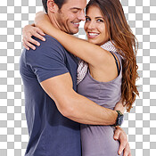 Young Couple Embracing And Smiling Waist, Trendy, Together, Girl PNG  Transparent Image and Clipart for Free Download