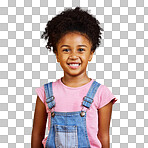 Studio portrait mixed race girl looking standing alone isolated against a yellow background. Cute hispanic child posing inside. Happy and cute kid smiling and looking carefree in casual clothes