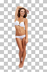 Portrait of a beautiful young woman standing in her underwear isolated on a  png background  Buy Stock Photo on PeopleImages, Picture And Royalty Free  Image. Pic 2829988 - PeopleImages