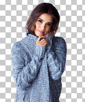 Studio shot of beautiful young woman posing isolated on a png background