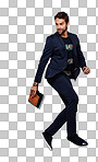 Studio shot of a stylishly dressed young man isolated on a png background