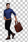 Shot of a stylishly dressed young man posing isolated on a png background