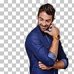 Shot of a stylishly dressed young man posing isolated on a png background