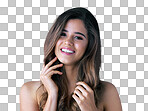 A beautiful young woman posing isolated on a png background