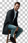 Studio portrait of a handsome young man posing isolated on a png background