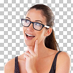 Studio shot of a young woman isolated on a png background