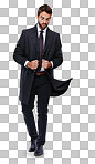 Studio shot of a handsome and well-dressed young man isolated on a png background