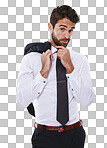 Studio shot of a handsome and well-dressed young man isolated on a png background