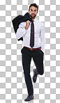 Studio shot of a well-dressed man isolated on a png background