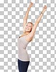 A confident young blond isolated on a png background