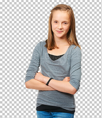 Studio portrait of a young teenage girl standing against a isolated on a png  background  Buy Stock Photo on PeopleImages, Picture And Royalty Free  Image. Pic 2833137 - PeopleImages