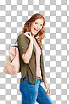 Shot of a young woman posing against isolated on png background